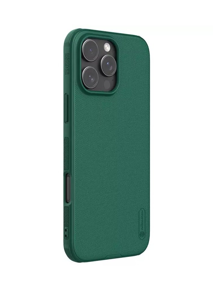 Nillkin Nillkin Super Frosted Shield Pro Matte Case for Apple iPhone 16 Pro Max (2024) - Green, Premium Matte Finish with Enhanced Protection  - Image 3