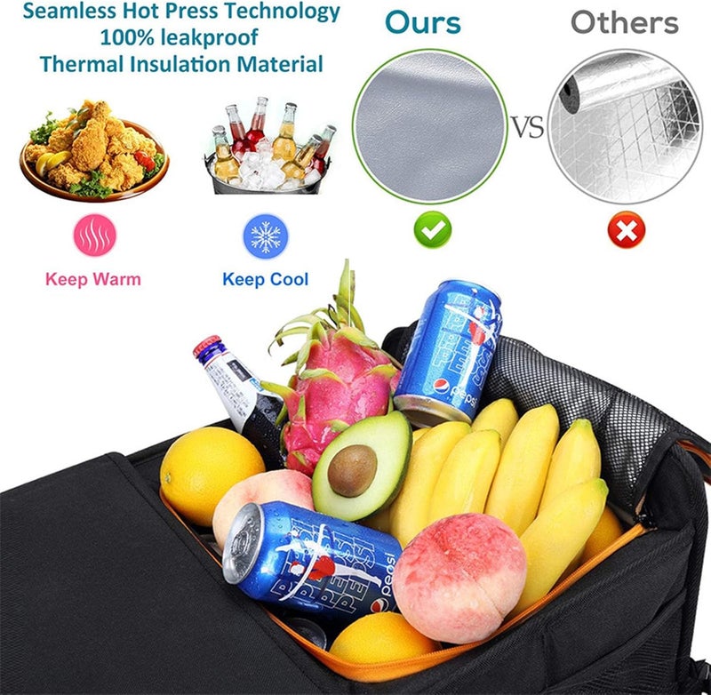 Car Organizer Trunk - Foldable Waterproof Storage Box for SUV, Van, and Auto (Black) - Image 3