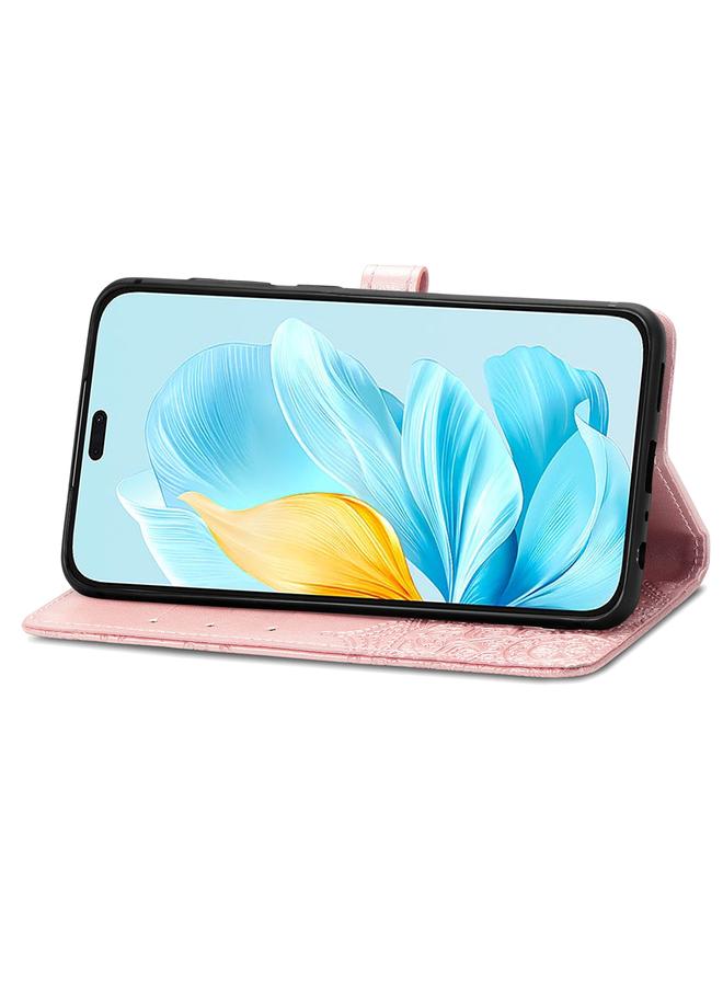 زبون جراب هاتف Honor 200 Lite Global من الجلد المنقوش بزهرة ماندالا - Image 4