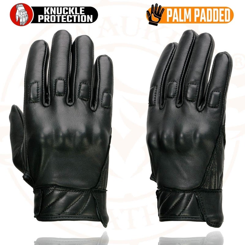 Milwaukee Leather MG7521 Men's Black Leather Motorcycle Gloves - Image 4