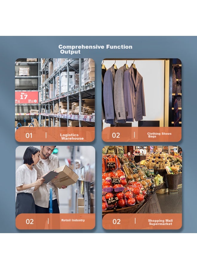 ديلي Deli Dl-760d طابعة إكسبريس، شحن سريع عالي السرعة للمستودعات واللوجستيات، نموذج إكسبريس من جزء واحد، طابعة حرارية ملصقات باركود لاصقة تجارية مكتبية 80 مم، إصدار الكمبيوتر - Image 4