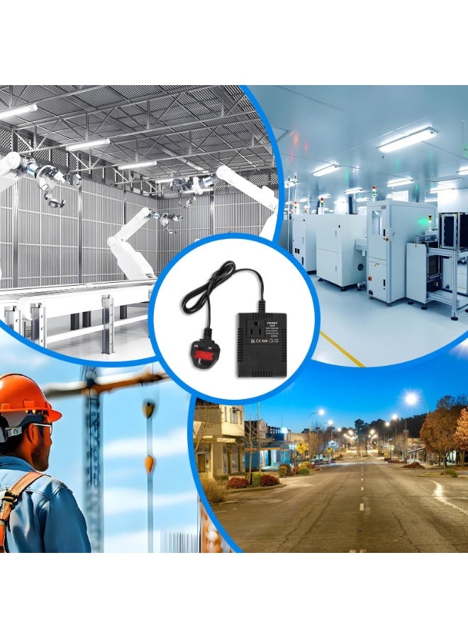 300W Step Down Transformer, 220 v to 110v (UK Plug) Voltage Converter, Travel Power Adapter for WIFI, POS Machine, Power Bank, Hair Straightener, TVs, Laptops - Image 3