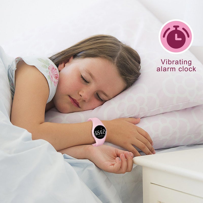 A ALPS Kids Watches for Girls Boys Digital Sport Watch with Step Counter Pedometer Vibration Alarm Clock, No App Waterproof Fitness Tracker Kids Watch Boys Girls Teens Students Ages 5-16 - Image 4