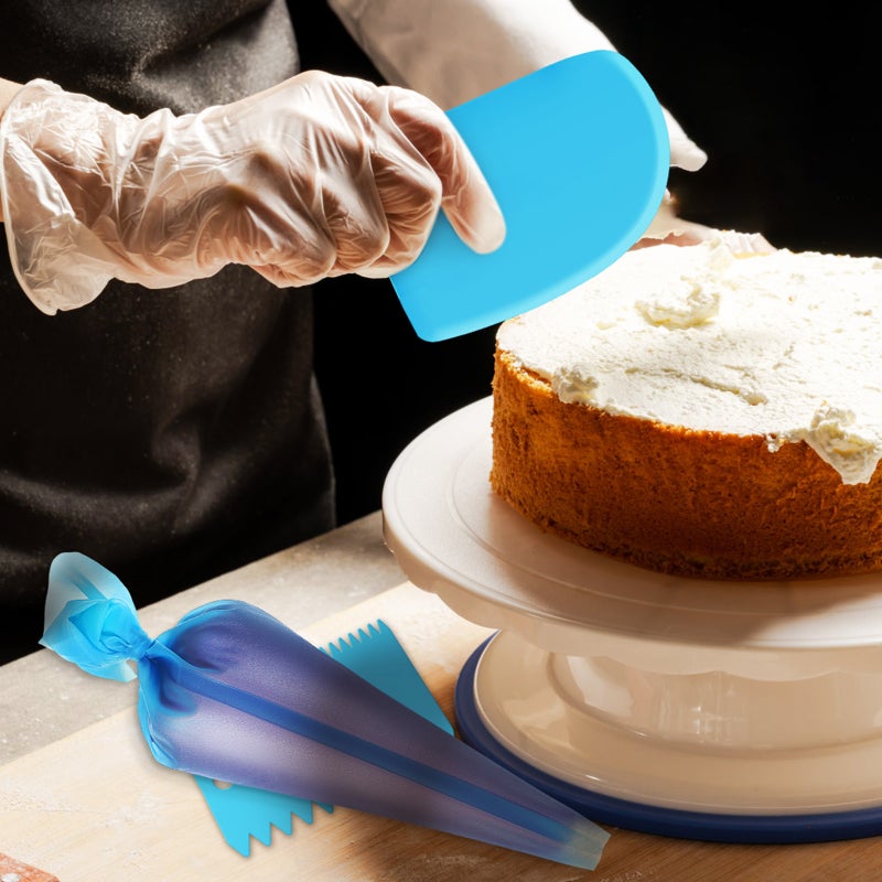4Pcs Piping Grade Pastry DIY Cake Decorating Tools with 3 Cream Scrapers for Baking - Image 5