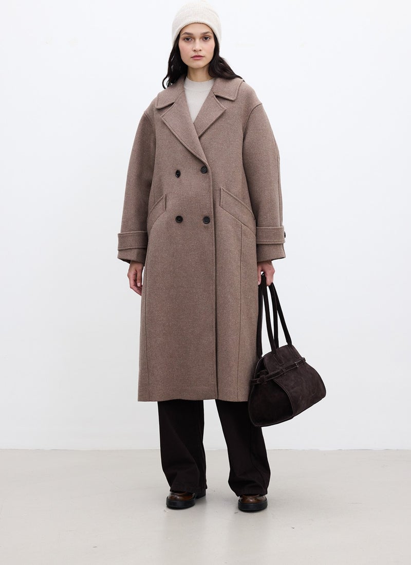 Manuka Italian Cashmere Premium Coat Mink  - Image 1