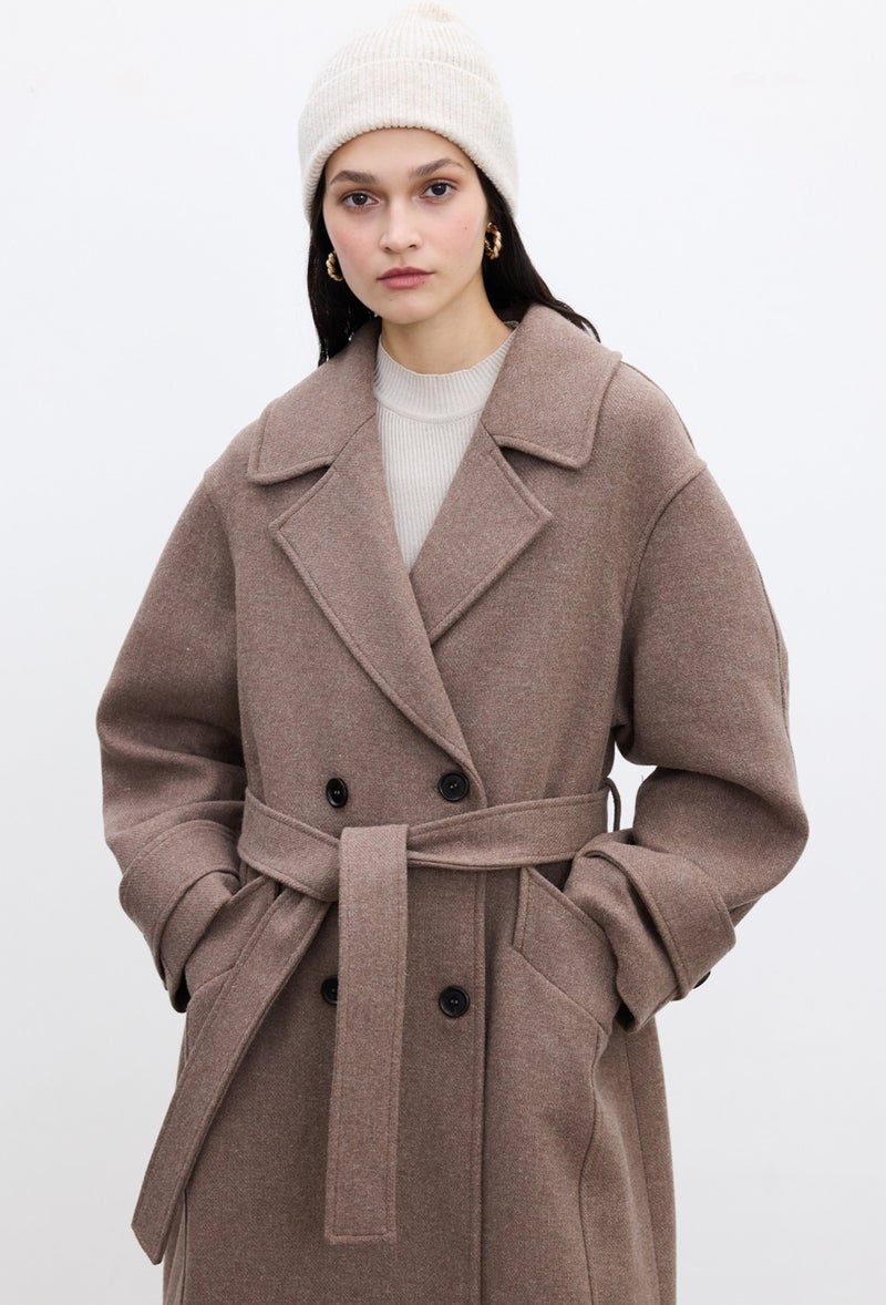 Manuka Italian Cashmere Premium Coat Mink  - Image 4