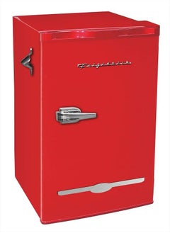 Frigidaire Retro Bar Fridge Refrigerator with Side Bottle Opener, 3.2 cu. ft, Red