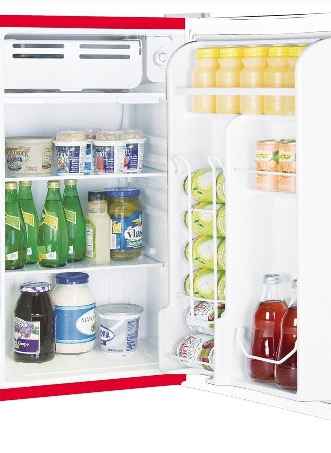 Igloo - Frigidaire Retro Bar Fridge Refrigerator with Side Bottle Opener, 3.2 cu. ft, Red - Image 1