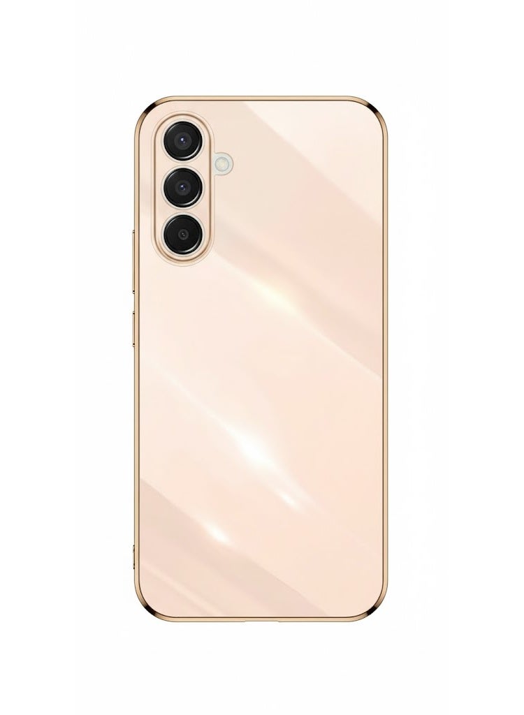 Compatible with Case for Samsung Galaxy A16 (6.67 Inches), Fashion Electroplating Design Anti-Shock Ultra Slim Elegant Case, Luxury Colorful TPU Silicone Case.(Pink)