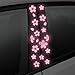 Nouiroy Car BPillar Night Reflective Sakura Cherry Blossoms Decal Waterproof Self Adhesive Pink Vinyl DIY Car Sticker Decor - Image 2