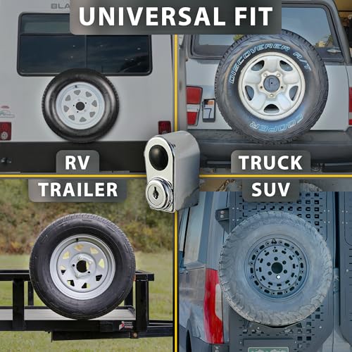 Trimax - TNL740 Spare Tire Nut Lock for Side Mount Spare Tires, Easy Install - for SUV, Trailer Tire, and More - 1 Pack - Image 2