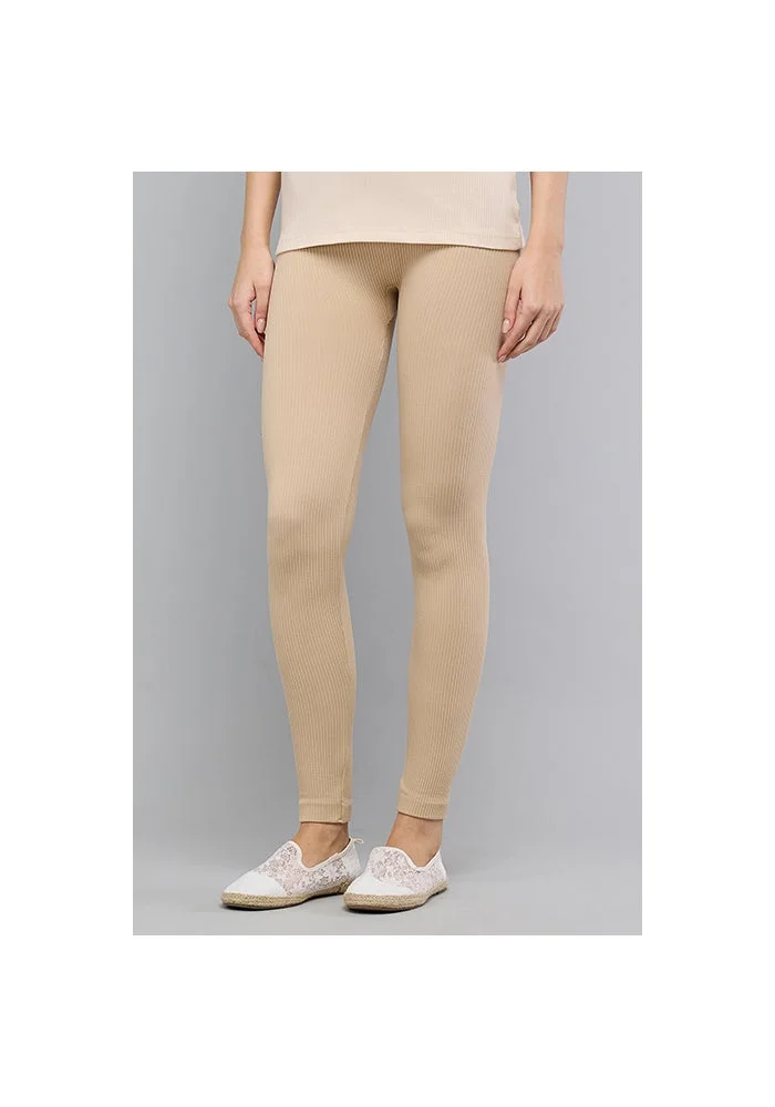 R&b  Solid Leggings with Elastic Waist for Women | Best Price UAE