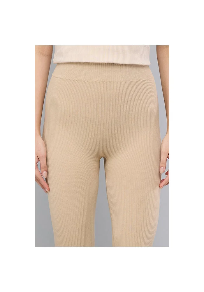 R&b  Solid Leggings with Elastic Waist for Women | Best Price UAE