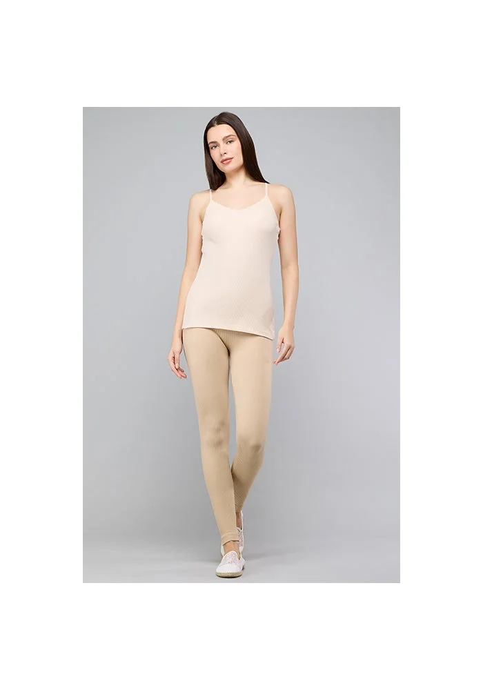 R&b  Solid Leggings with Elastic Waist for Women | Best Price UAE