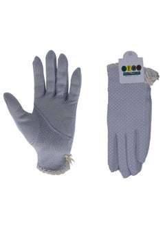 SFMW Pair Women Sun Protective UV Protection Summer Sunblock Touchscreen Gloves for Driving Riding 