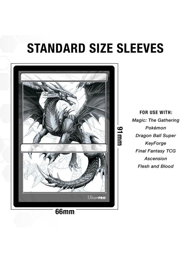 Ultra Pro E-15613 Eclipse Standard Matte Sleeves 100 Pack-Jet Black - Image 3