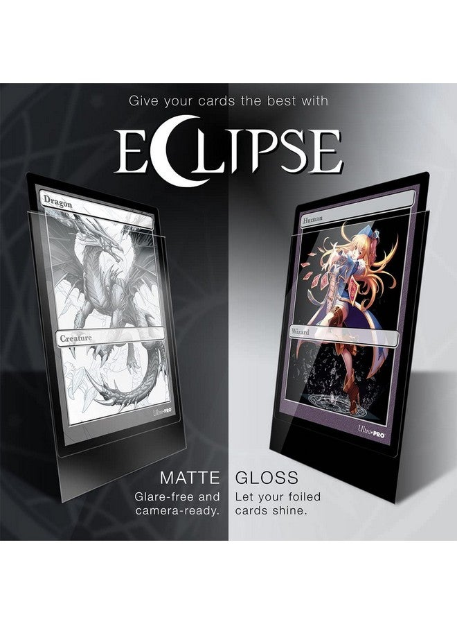 Ultra Pro E-15613 Eclipse Standard Matte Sleeves 100 Pack-Jet Black - Image 4