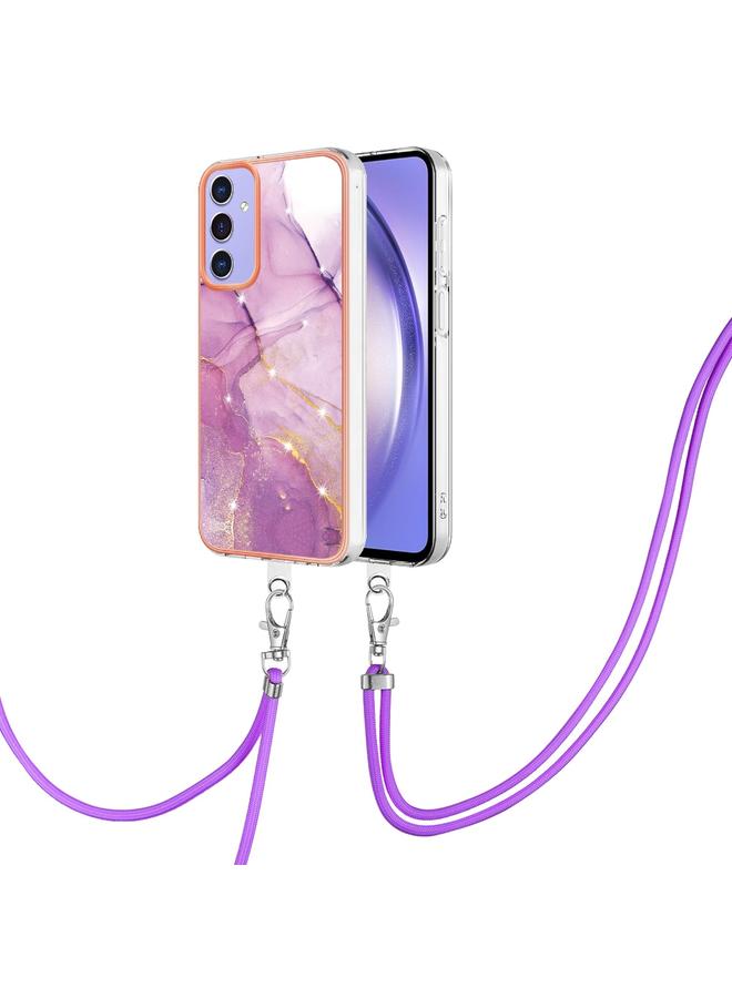 إيروريكس جراب لهاتف Samsung Galaxy A15 5G، جراب هاتف IMD مزدوج الجوانب مطلي بالرخام الكهربائي مع حبل تعليق - Image 1