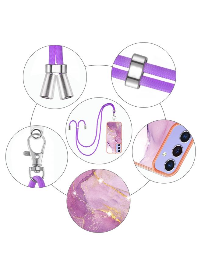 إيروريكس جراب لهاتف Samsung Galaxy A15 5G، جراب هاتف IMD مزدوج الجوانب مطلي بالرخام الكهربائي مع حبل تعليق - Image 5