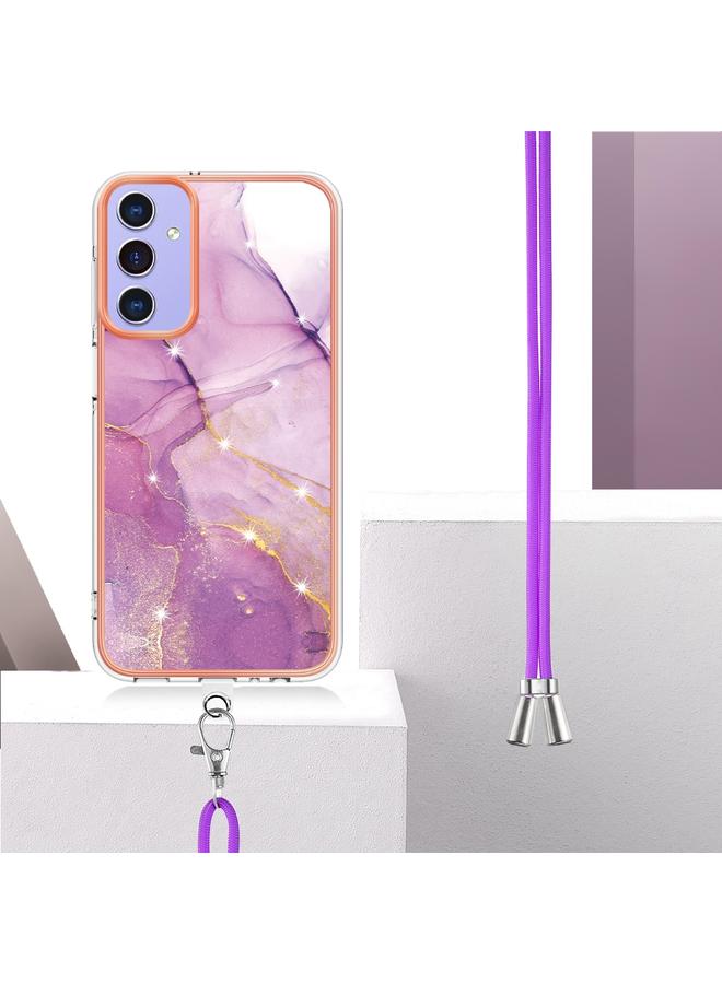 إيروريكس جراب لهاتف Samsung Galaxy A15 5G، جراب هاتف IMD مزدوج الجوانب مطلي بالرخام الكهربائي مع حبل تعليق - Image 3