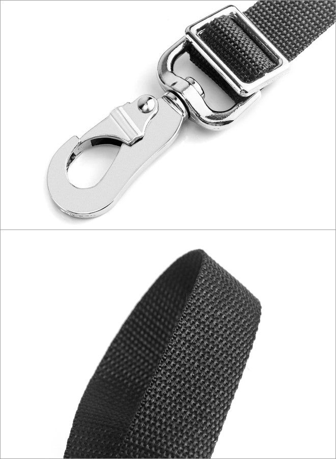 QWORK Horse Bucket Strap, Nylon, 3 Pack, Adjustable 21" to 32" Length, for Hay Nets, Water Buckets, Outdoor Feeders, Black - Image 5