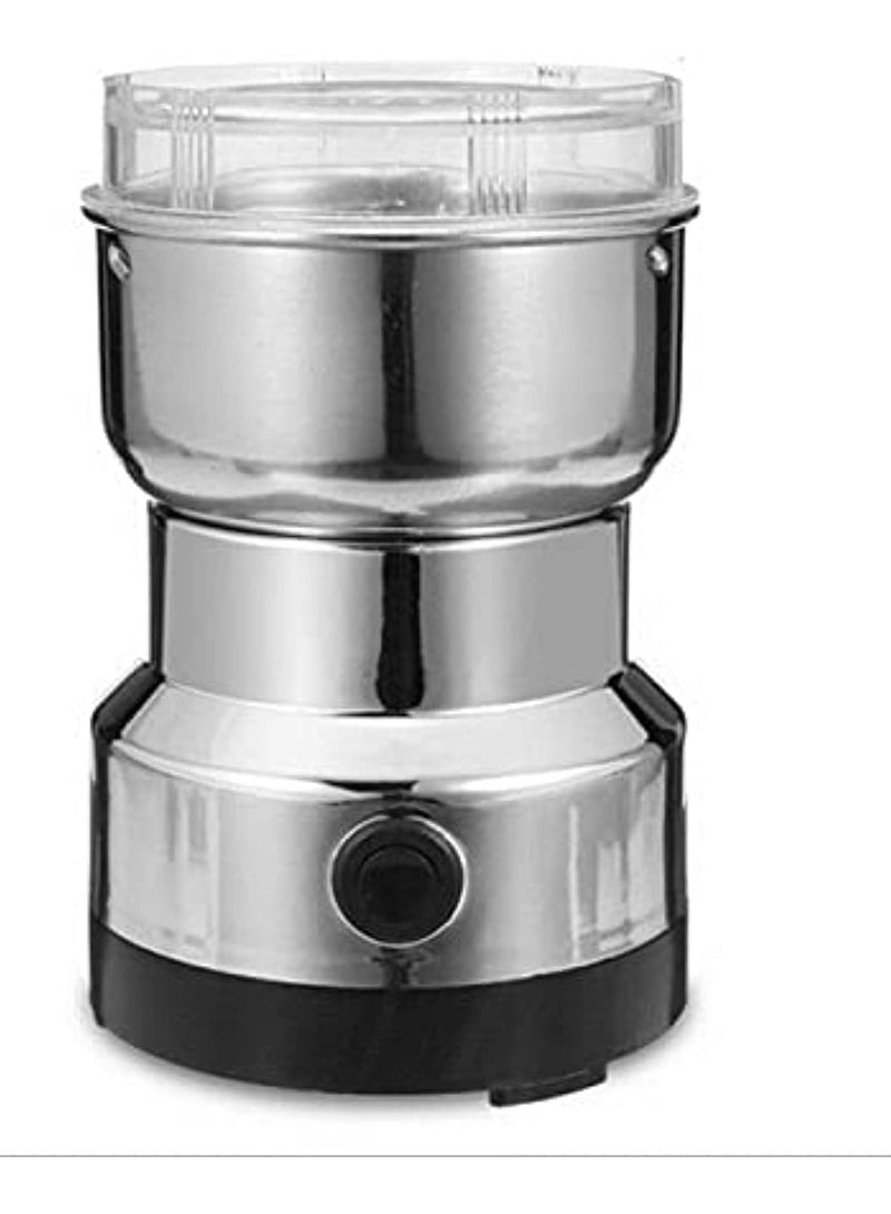 مطحنة قهوة كهربائية 300 مل بقوه 500 وات متعددة الوظائف، أربع شفرات من الستانلس ستيل لطحن دقيق وفعال، لطحن حبوب القهوة والتوابل وبذور الكتان وغيره - Image 2