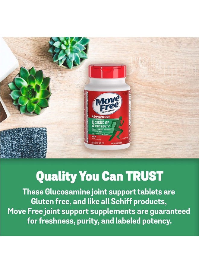 Move Free - Advanced Glucosamine Chondroitin Msm Joint Support Supplement Supports Mobility Comfort Strength Flexibility & Bone 120 Tablets (40 Servings)* - Image 1