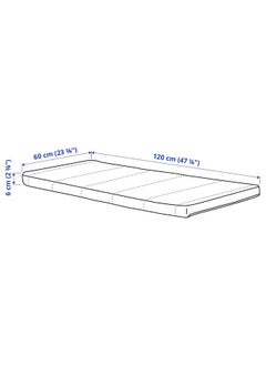 Zaboon Foam Mattress For Cot, 60X120X6 Cm  - Image 5