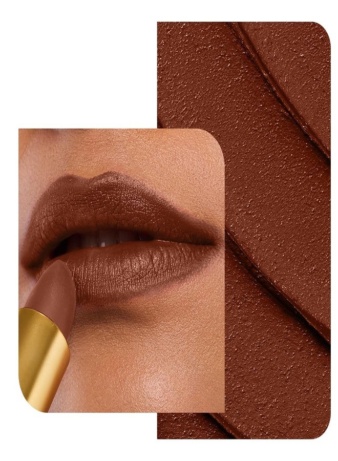 LoveChild Masaba 90s Drip Barfee (Chocolate Brown) Luxe-Matte Lipstick with Intense One-Swipe Color Payoff in High-Pigment HD Crème Matte Formula, 4gm - Image 2