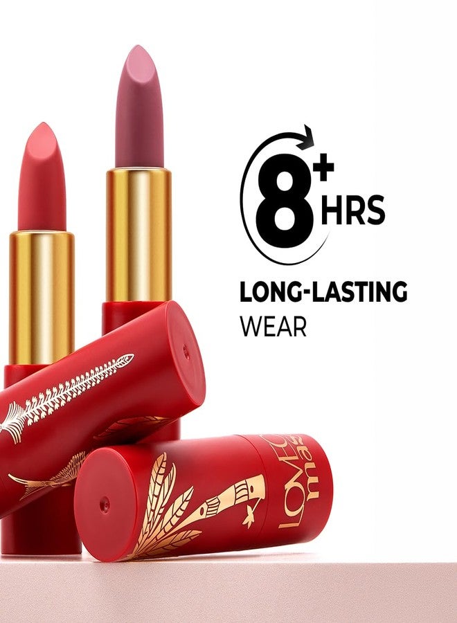 LoveChild Masaba 90s Drip Barfee (Chocolate Brown) Luxe-Matte Lipstick with Intense One-Swipe Color Payoff in High-Pigment HD Crème Matte Formula, 4gm - Image 3