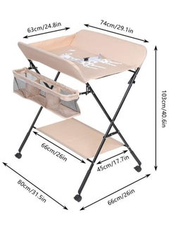 Foldable Baby Changing Table with Wheels and Storage Bag Nursery Organizer for Newborn Essentials - pzsku/Z7AD58E3F01E9CAF02355Z/45/_/1666008028/67072310-2d21-48ca-9314-09172c08a8e0