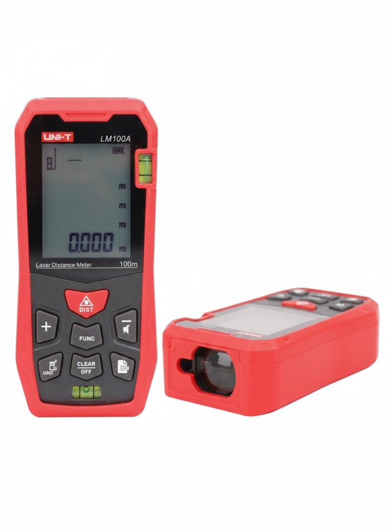 UNI-T LM100A Laser Distance Meter 100 m | Digital Laser Measurer, ±2 mm Accuracy, Area / Volume / Pythagoras & 99-Group Memory - Image 3