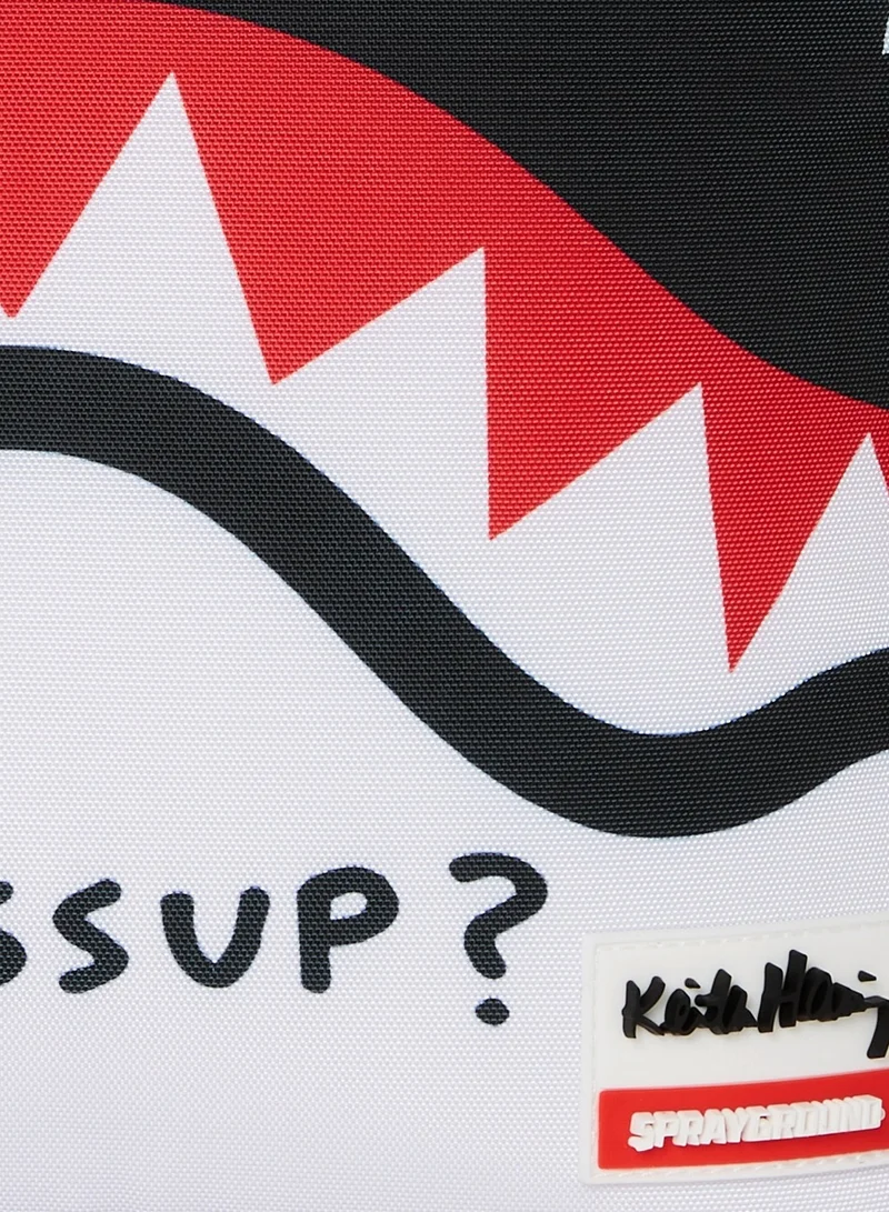 سبراي جراوند KEITH HARRING EMBOSSED SHARK HANDBAG DLXSV BACKPACK