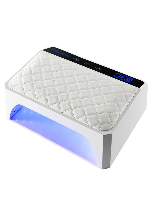 globalstar - Globalstar 178W Dual Hand UV LED Nail Lamp - Rechargeable, Cordless with PU Cushion for Salon - Image 1