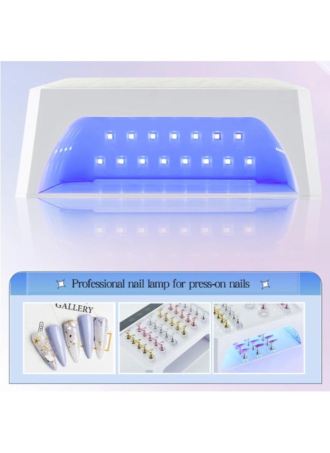 globalstar - Globalstar 178W Dual Hand UV LED Nail Lamp - Rechargeable, Cordless with PU Cushion for Salon - Image 1
