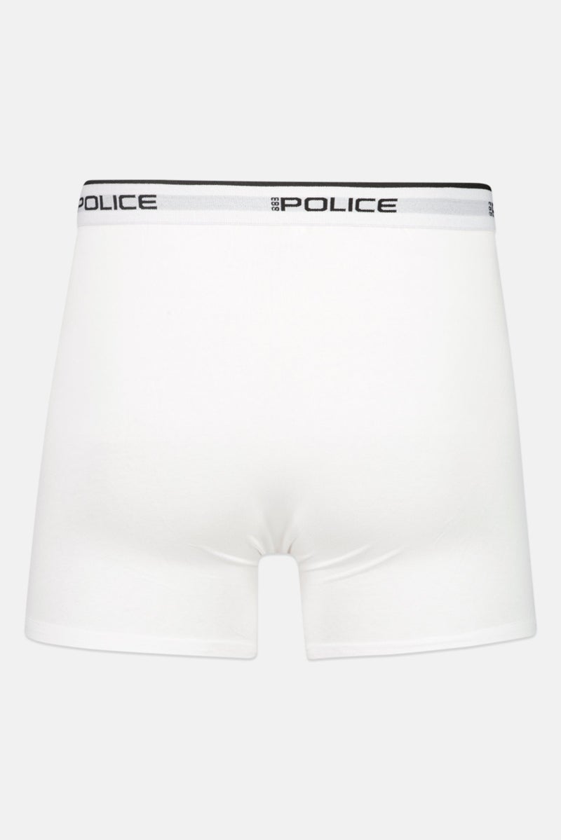 833 POLICE Men 3 Pack Brand Logo Boxers, Multicolor - Image 2