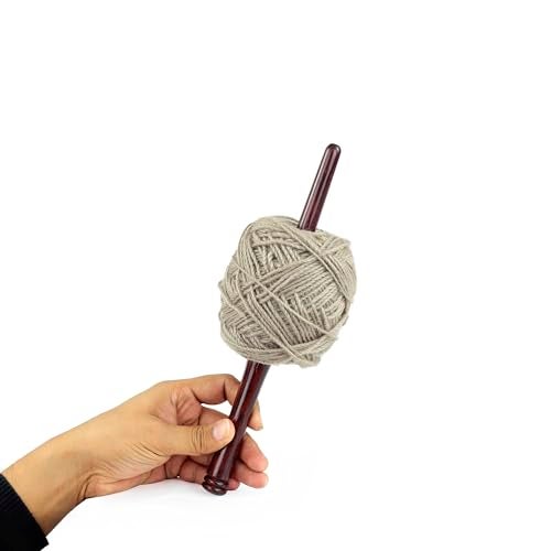Nagina International Nostepinne Center Pull Ball Yarn Winder | Knitting Crochet Accessories | Yarn Storage | Nagina International (Rosewood) - Image 4
