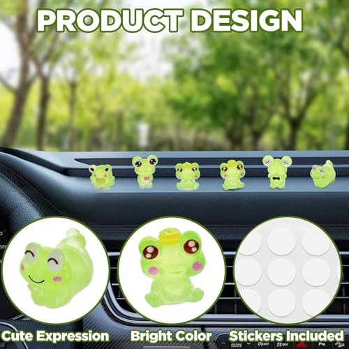 Zsynka Z-synka 6PCS Dog Car Interior Accessories for Dashboard Decorations Rearview Mirror Decor,for Car Home Garden Office Computer Monitor Figurines Decor,Dog Loves Gifts for Women Girl Men - Image 3