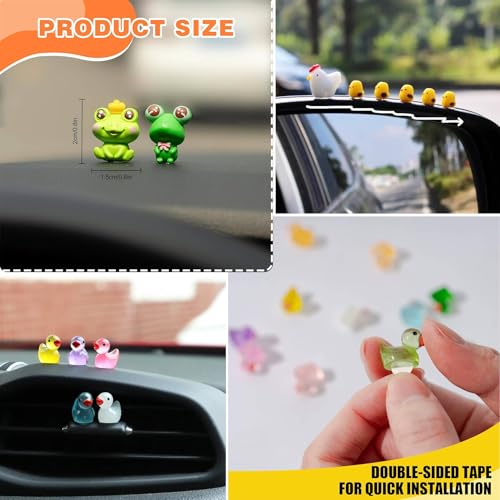 Zsynka Z-synka 6PCS Dog Car Interior Accessories for Dashboard Decorations Rearview Mirror Decor,for Car Home Garden Office Computer Monitor Figurines Decor,Dog Loves Gifts for Women Girl Men - Image 4