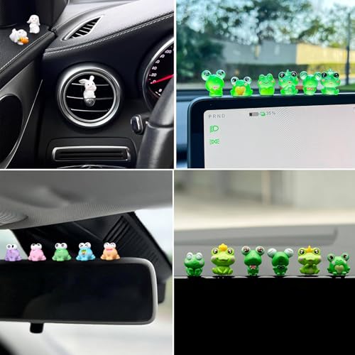 Zsynka Z-synka 6PCS Dog Car Interior Accessories for Dashboard Decorations Rearview Mirror Decor,for Car Home Garden Office Computer Monitor Figurines Decor,Dog Loves Gifts for Women Girl Men - Image 2