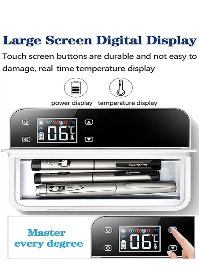 Small refrigerator cooler, insulin cooler portable insulin bag travel keep 2-8 degrees cold, medical insulin travel box for car, travel, home - Image 4