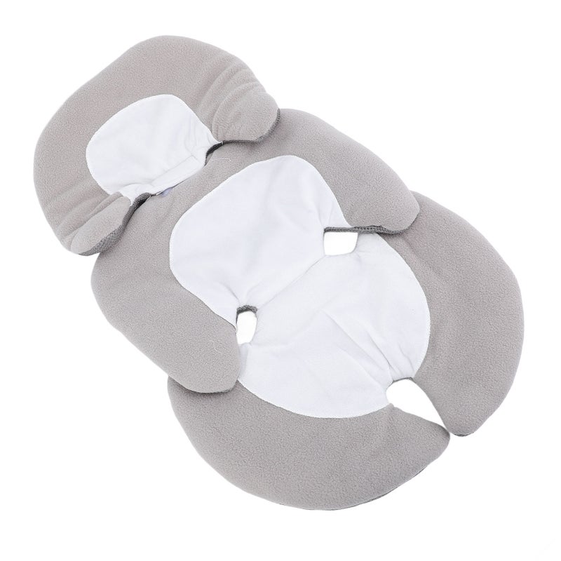 Baby Carseat Insert Machine Washable 3D Hollow Universal Infant Baby Swing Insert Cushion for Four Seasons Grey White - Image 3