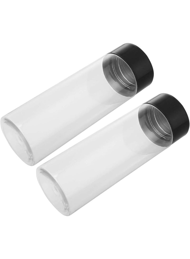 Luxoraq 6 Pcs 350ml PREMIUM CLEAR Plastic Juice Bottles with Black Caps – ULTRA DURABLE BPA FREE BOTTLES, Reusable LEAK PROOF Drink Containers for Fresh Juice Milk, Smoothie Protein Shake Bottle, Detox Water Zamzam Storage Bottles, USE for Travel Gym Kids Home & Kitchen - Image 3