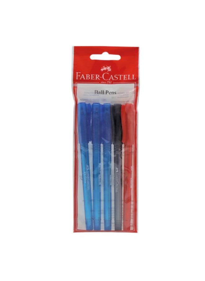 FABER-CASTELL - FC Ball Pen CX 0.7 Silk Blister of 5 - Image 1