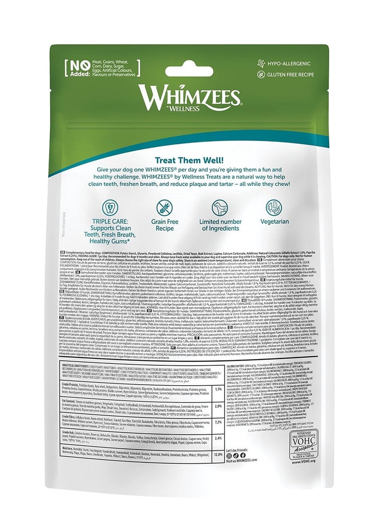 WHIMZEES By Wellness Toothbrush Natural and Grain Free Dog Chews Dog Dental Sticks for Large Breeds 6 Pieces Size L  - Image 5