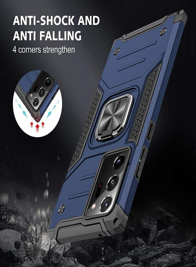 Y&D Case for Galaxy Note 20 Ultra 5G, Military Grade Shockproof Protective Phone Cover with Enhanced Metal Ring Kickstand, Support Magnet Mount Samsung - Image 3