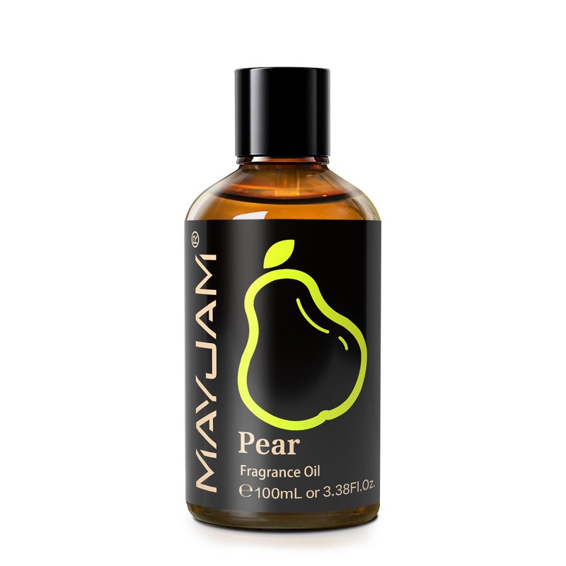 MAYJAM 100ML/3.38FL.OZ Pear Fragrance Oils with Glass Dropper, Essential Oils for Diffusers for Home, Long Lasting Scented Oils for Diffusers Soap Candle Making - Image 2
