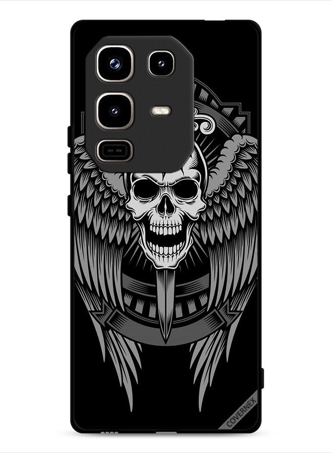 Covernex Infinix Note 50 Pro 4G Protective Case Cover Skull Have Eagle Wings - Image 1