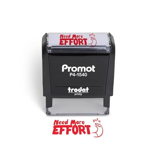 Promot Teacher Stamp - Self Inking Teacher Stamps for Kids, Classroom, or Homeschool Use - Encouraging “Need More Effort” Feedback Tool for Teachers, Grading Stamps for Teachers & Rewards - Image 1