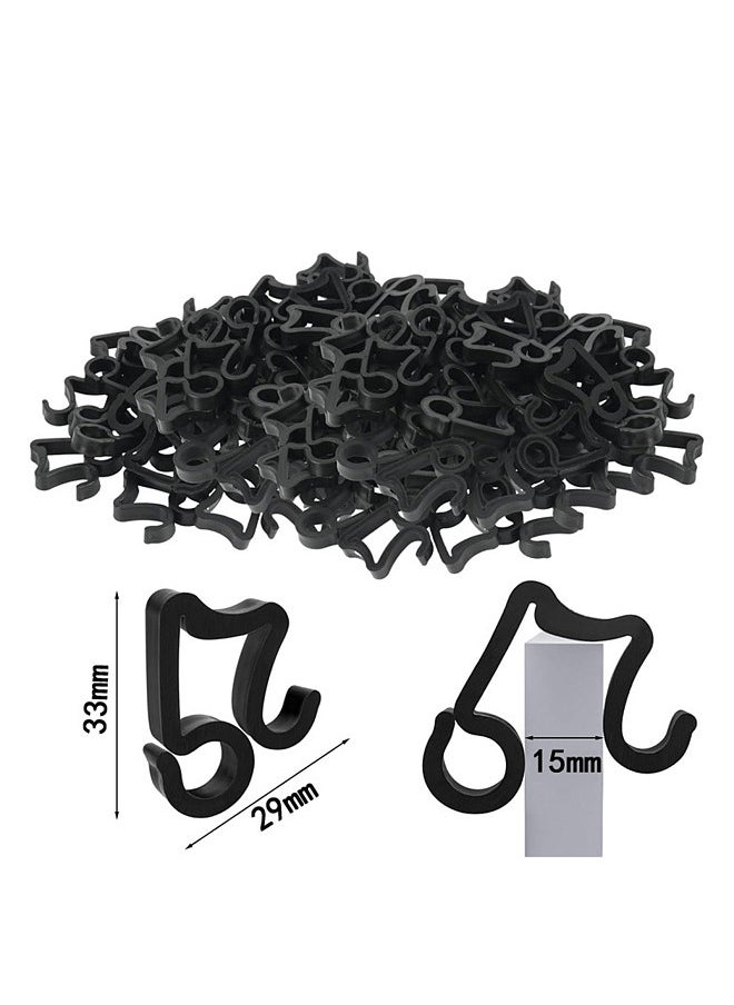 100PCS Light Clips Outdoor Hang Gutter Hooks for Decoration String Lights Lighting Hooks